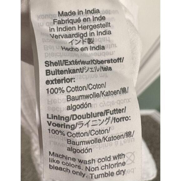 J. Crew White Allover Eyelet Midi Wrap Dress White Cotton Ruffle Dress Size 6 - Picture 9 of 9